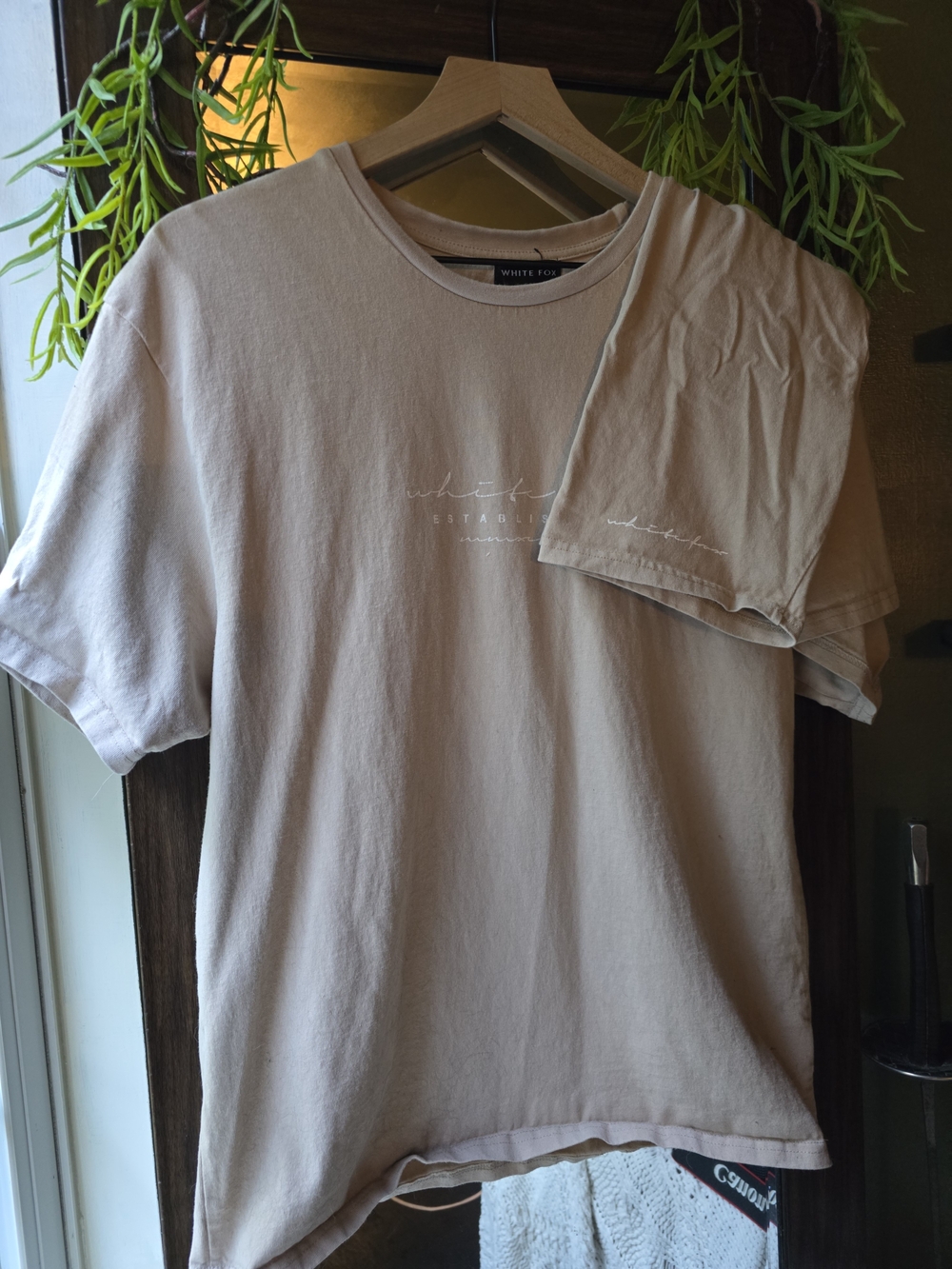White Fox Boutique Essentials Club Matching Set – Sand Beige Sweatshirt & Shorts